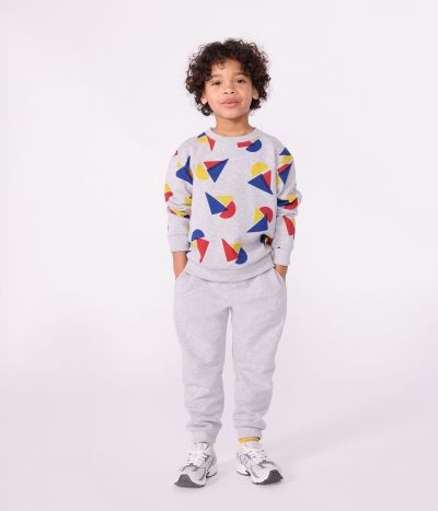 Pantalon de jogging enfant en coton uni