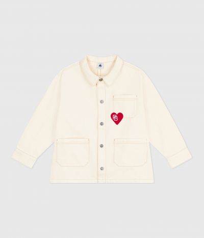 Veste en jean enfant uni