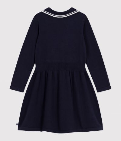 Robe enfant manches longues en coton