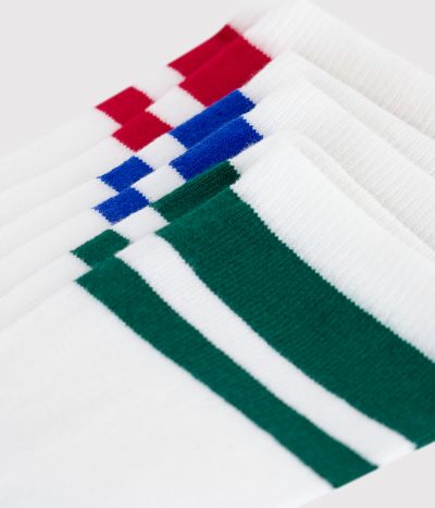 3 paires de chaussettes enfant unies en coton