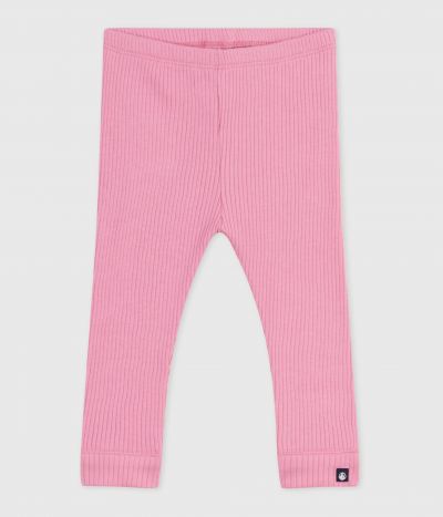 Legging bébé en coton uni