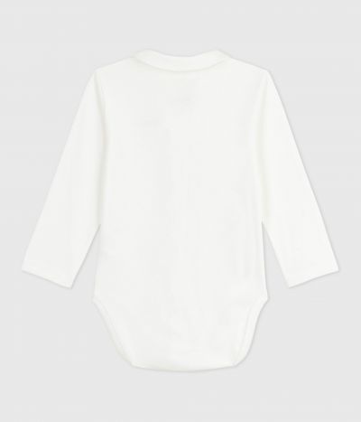 Body bébé à col brodé et message en poitrine