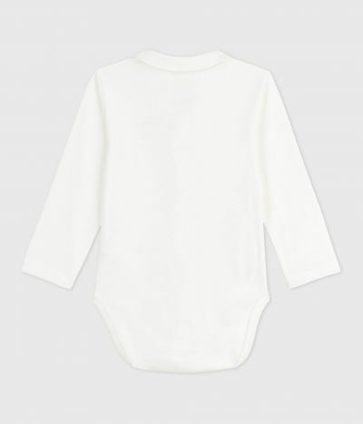 Body bébé à col brodé et message en poitrine