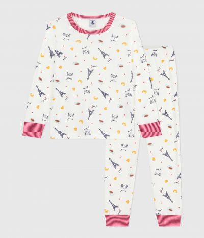Pyjama enfant en coton imprimé Paris