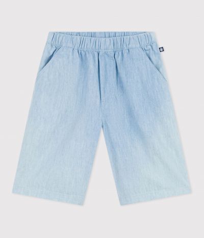 Bermuda short enfant en coton uni