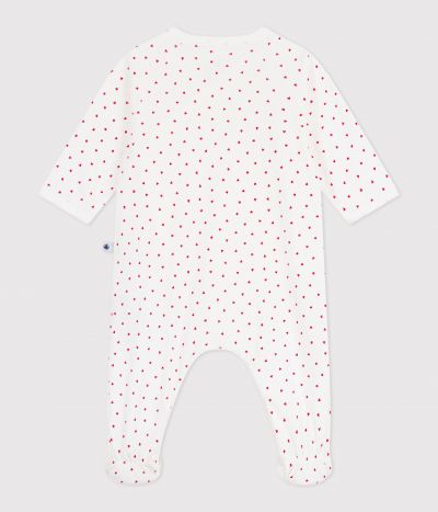 Pyjama bébé en coton petit cœur