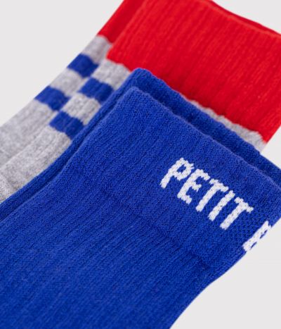 2 paires de chaussettes enfant en coton sport