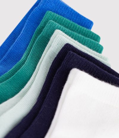 5 paires de chaussettes bébé en coton unies