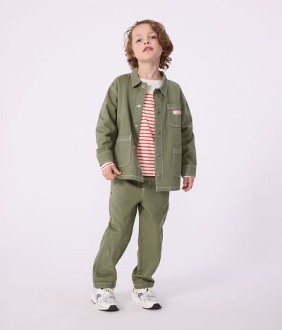 Veste enfant en coton unie