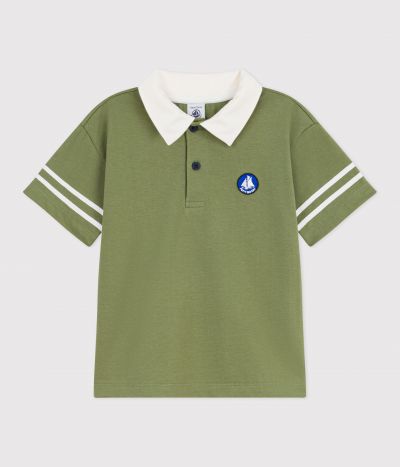 Polo enfant à manches courtes en coton