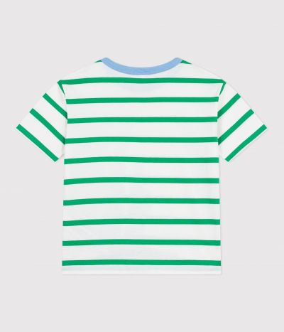 Tee-shirt enfant manches courtes en coton à rayures