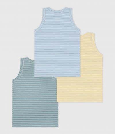 Lot de débardeurs enfant en coton à rayures
