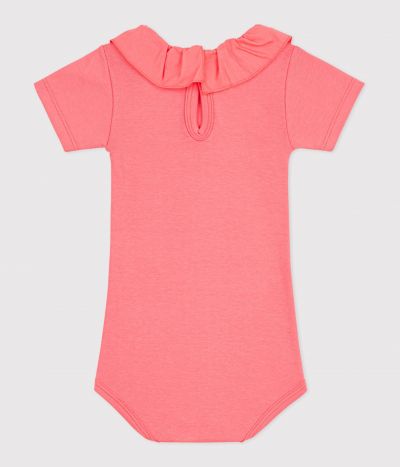 Body bébé en coton à col, uni