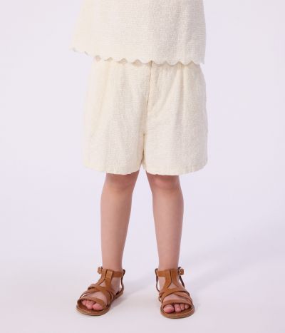 Short enfant en coton motifs cœurs