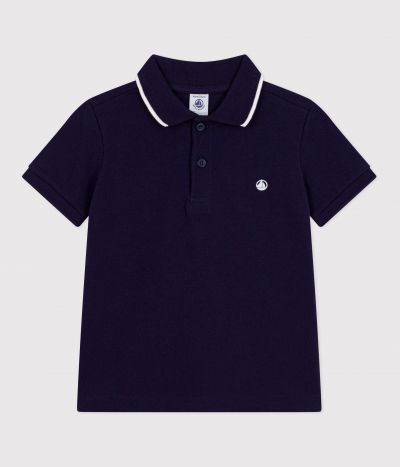 Polo enfant à manches courtes en coton