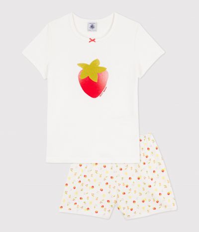 Pyjama short enfant en coton imprimé fruits