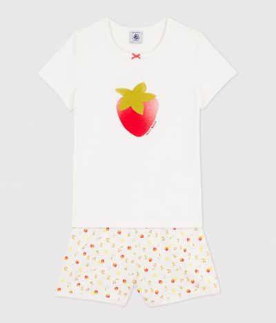 Pyjama short enfant en coton imprimé fruits