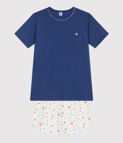 Pyjama short enfant en coton imprimé étoiles