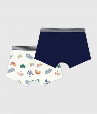 Lot de boxers enfant en coton imprimé masques