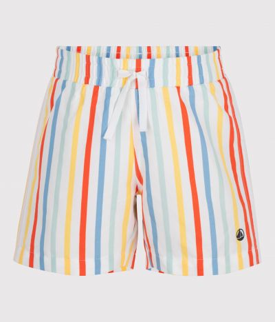 Short de bain enfant à rayures
