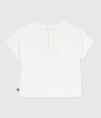 Tee-shirt bébé en coton à manches courtes, motif mouette