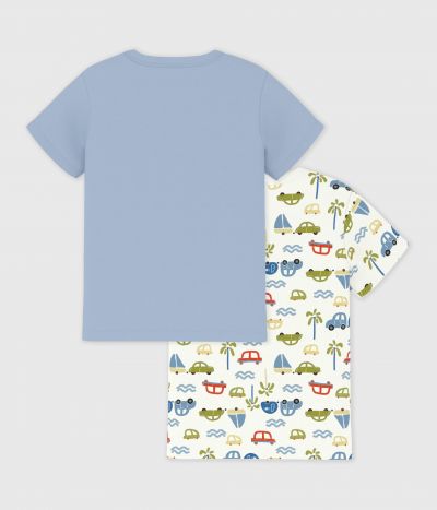 Lot de tee-shirts enfant en coton manches courtes voitures