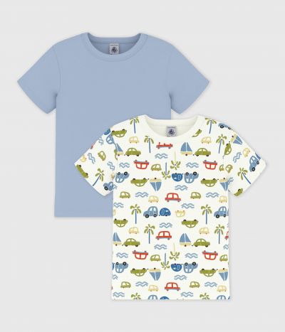 Lot de tee-shirts enfant en coton manches courtes voitures