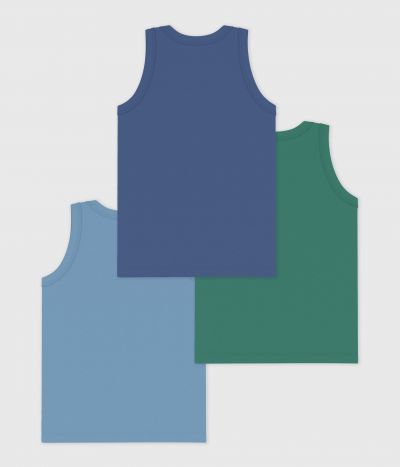 Lot de débardeurs enfant en coton uni