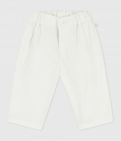Pantalon bébé en serge uni