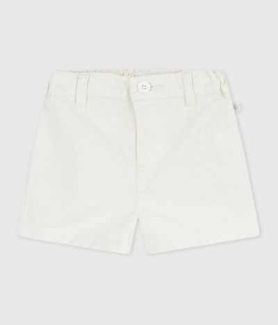 Short bébé en coton uni