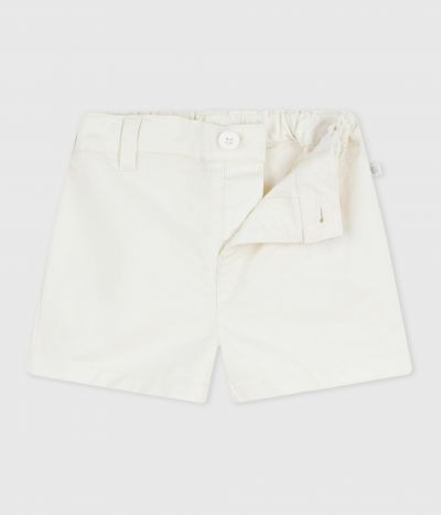 Short bébé en coton uni