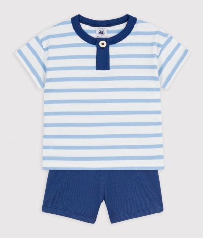 Ensemble cadeau bébé en coton : ensemble 2 pièces
