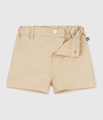 Short bébé en coton uni