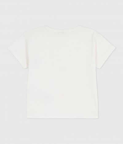 Tee-shirt bébé en coton à manches courtes, uni