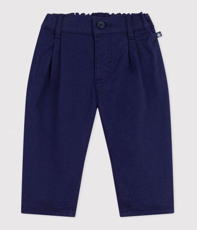 Pantalon bébé en serge uni
