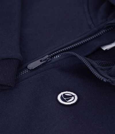 Sweatshirt à capuche zippé enfant en coton