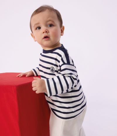 Marinière bébé en coton iconique