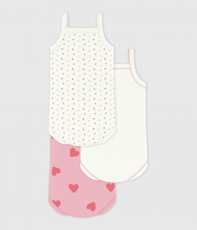 Lot de bodies bretelles en coton bébé