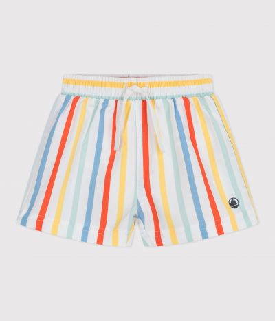 Short de bain bébé rayé