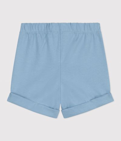 Short bébé en coton uni