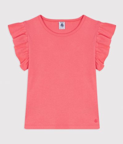 Tee-shirt enfant manches courtes en coton uni