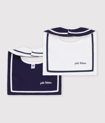 Bavoir bébé en coton avec tresse