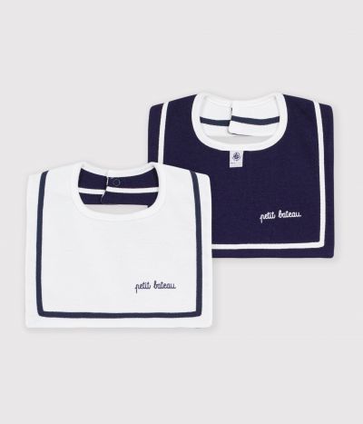 Bavoir bébé en coton avec tresse