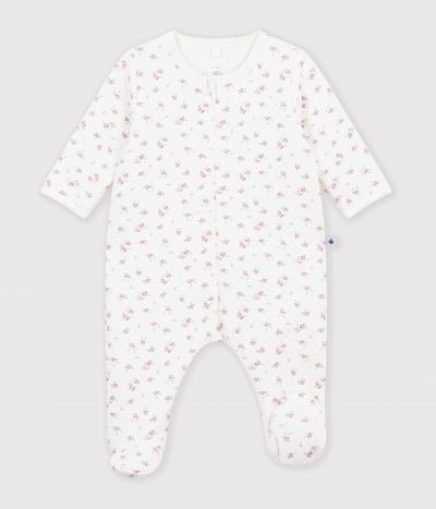 Pyjama bébé en tubique imprimé à fleurs