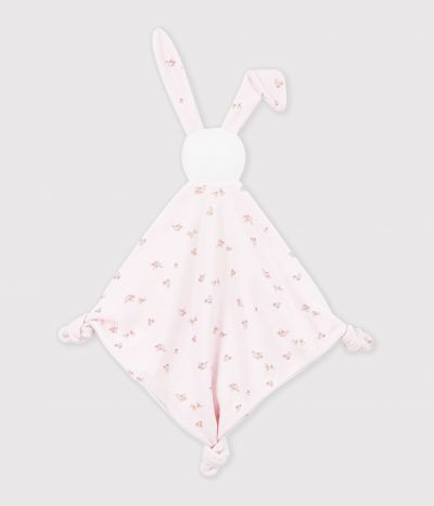 Doudou bébé en coton imprimé à fleurs