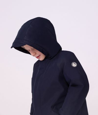 Parka enfant mi-longue unie