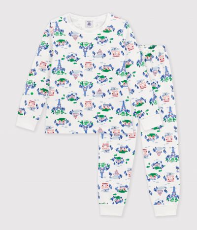 Pyjama enfant en molleton imprimé Paris
