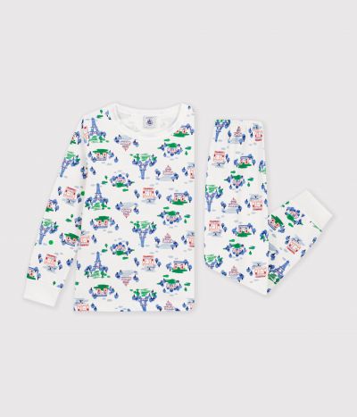 Pyjama enfant en molleton imprimé Paris