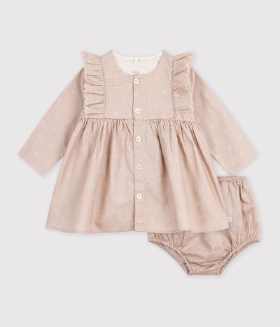 Robe bébé en coton imprimé graphique