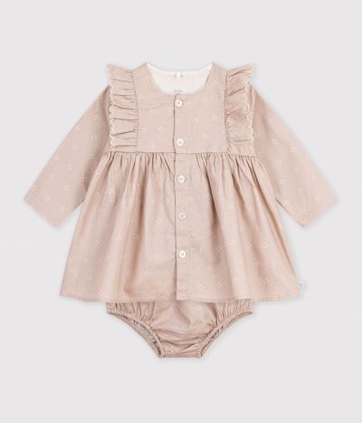 Robe bébé en coton imprimé graphique